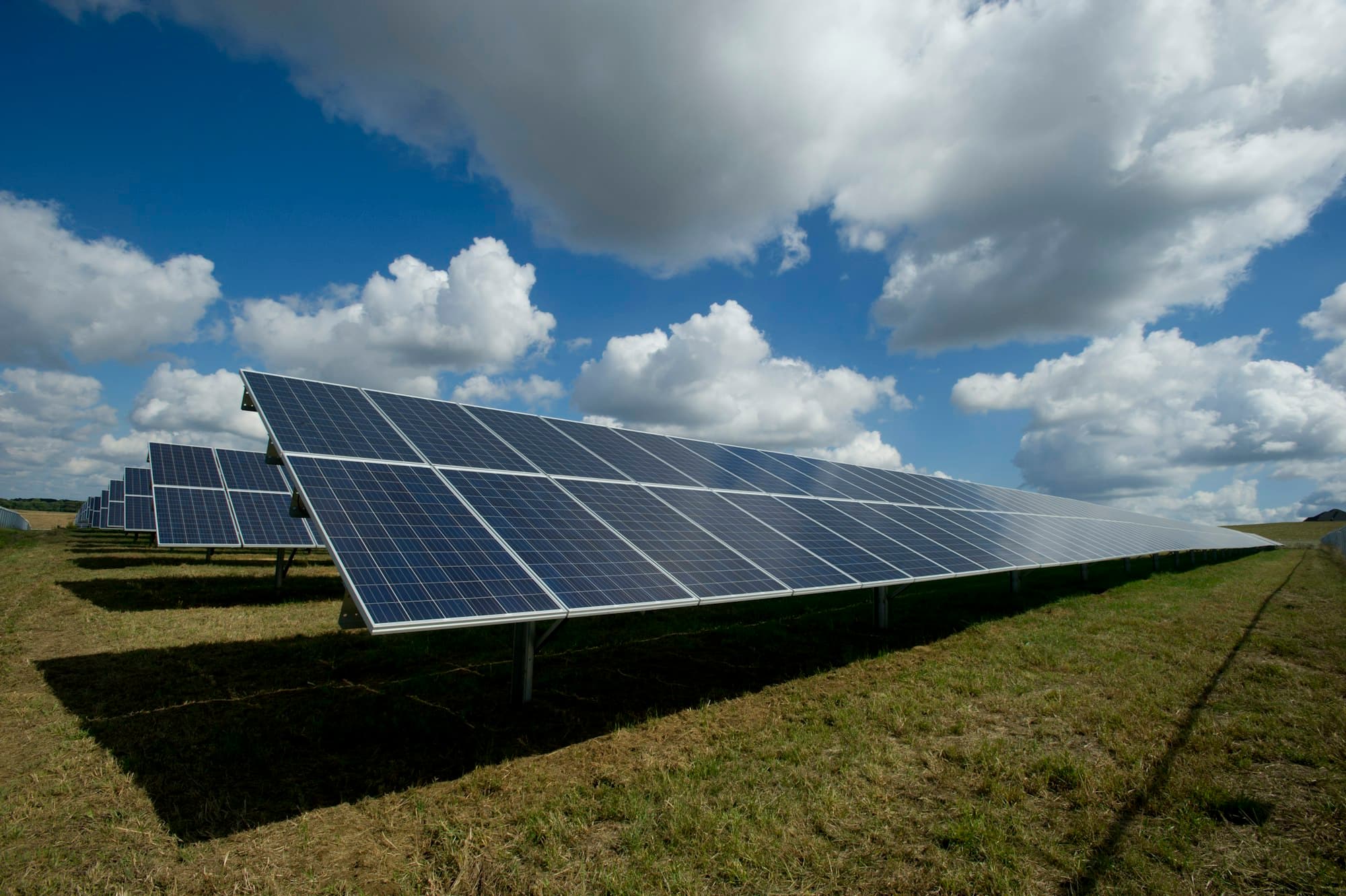 Renewable infrastructure in a natural landscape
